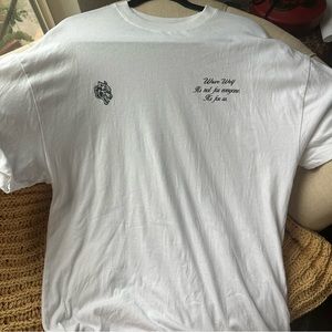 Darc Sport Wave Wolf T-Shirt in White Size Medium